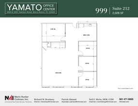 999-1001 W Yamato Rd, Boca Raton, FL à louer Plan d’étage– Image 1 sur 2