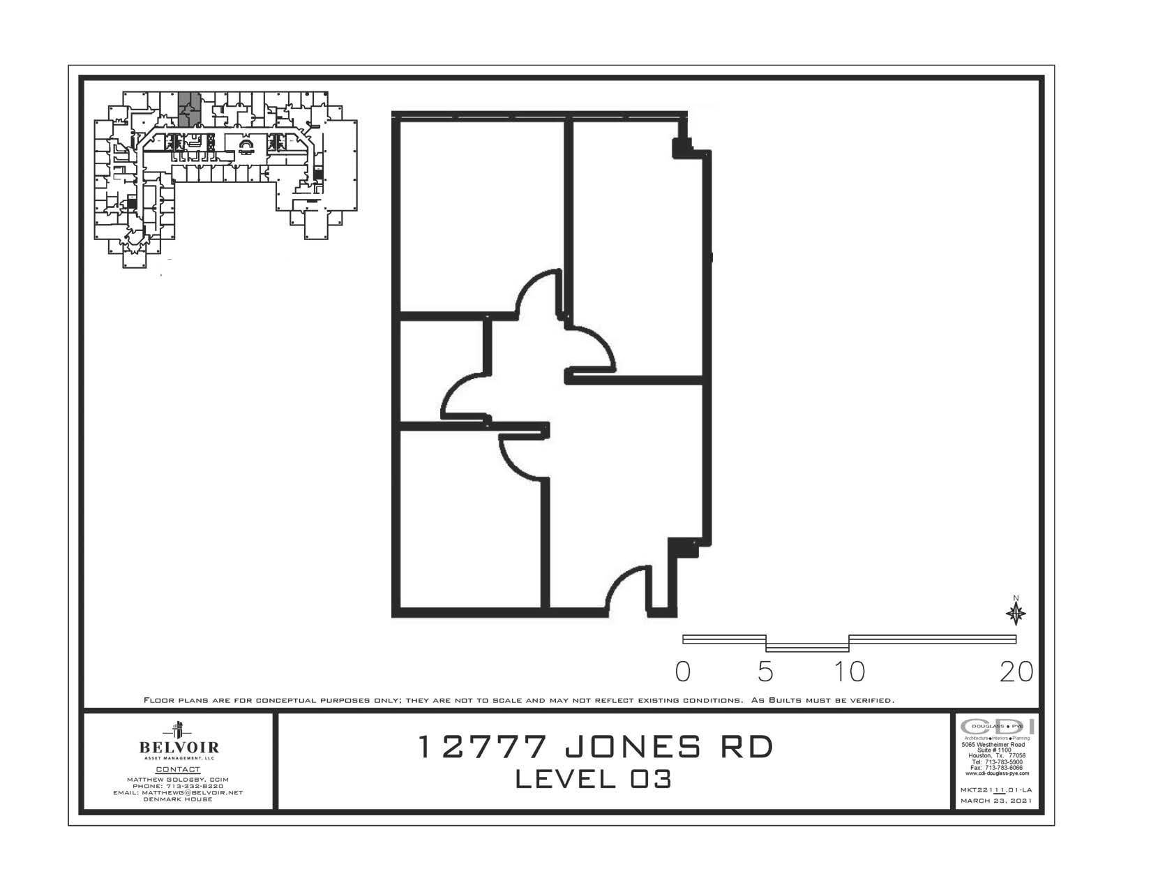 12777 Jones Rd, Houston, TX à louer Plan d’étage– Image 1 sur 1