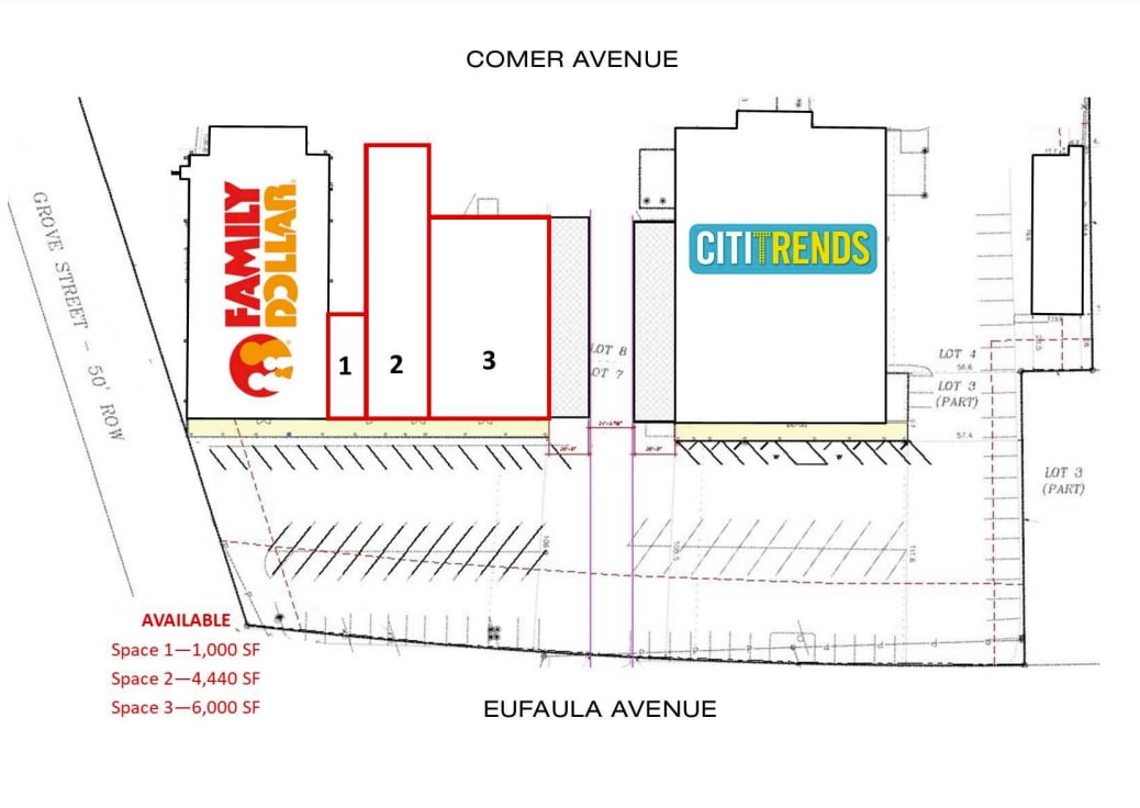 980 S Eufaula Ave, Eufaula, AL à louer Plan de site– Image 1 sur 1
