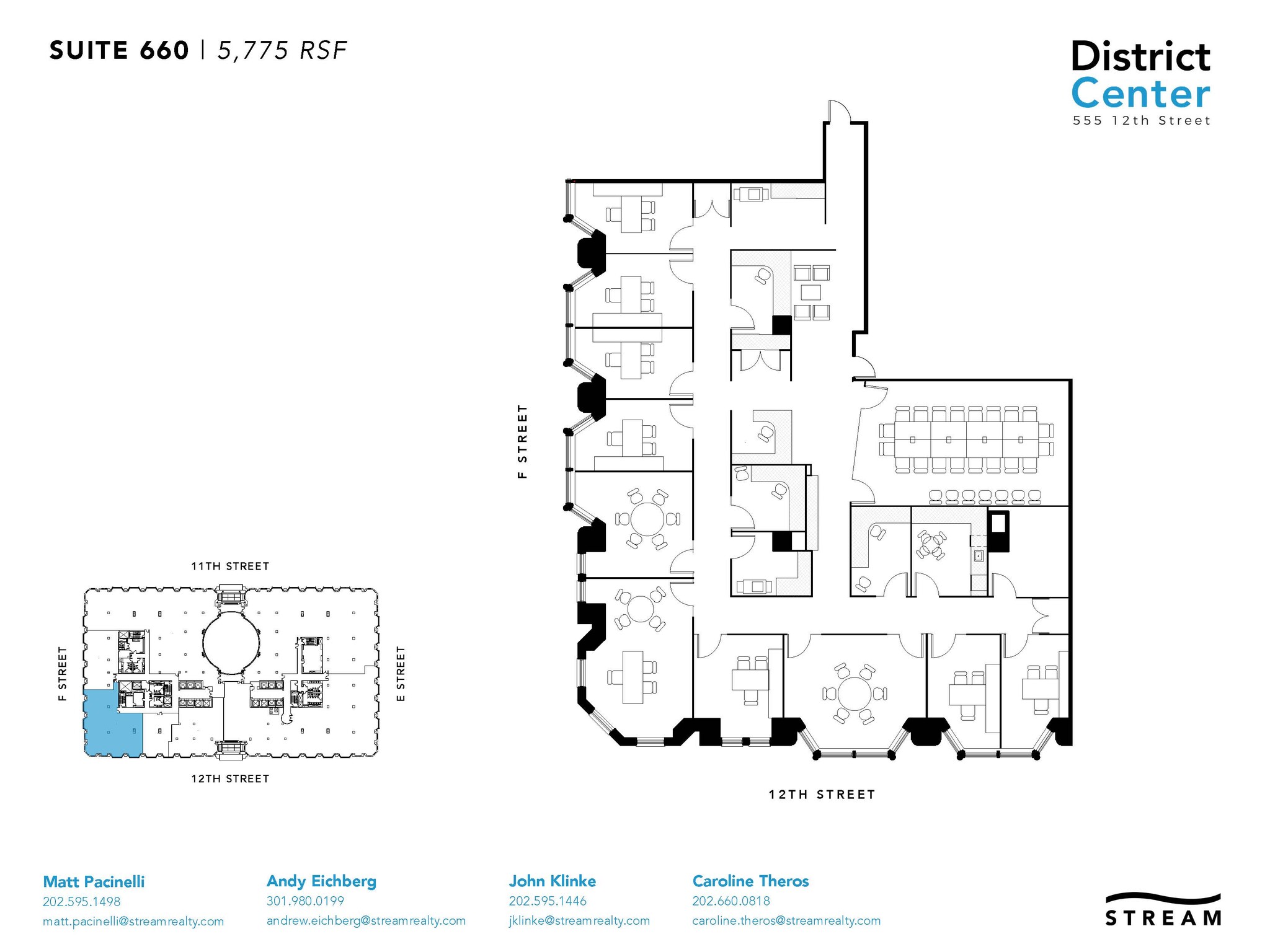 555 12th St NW, Washington, DC à louer Plan d’étage– Image 1 sur 1