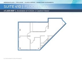 1415 L St, Sacramento, CA à louer Plan d’étage– Image 1 sur 1
