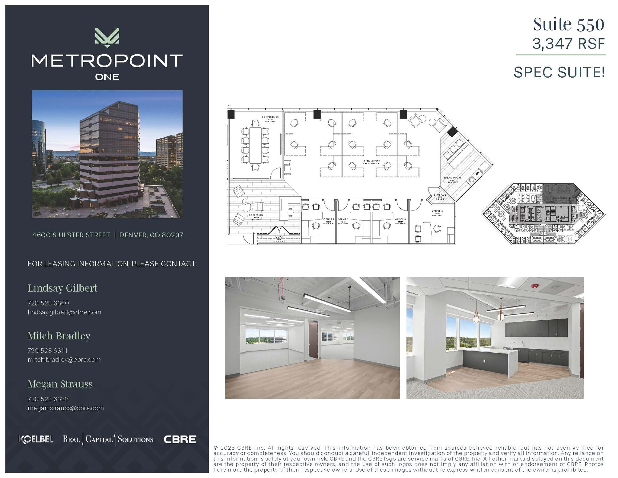 4600 S Ulster St, Denver, CO à louer Plan d’étage– Image 1 sur 5