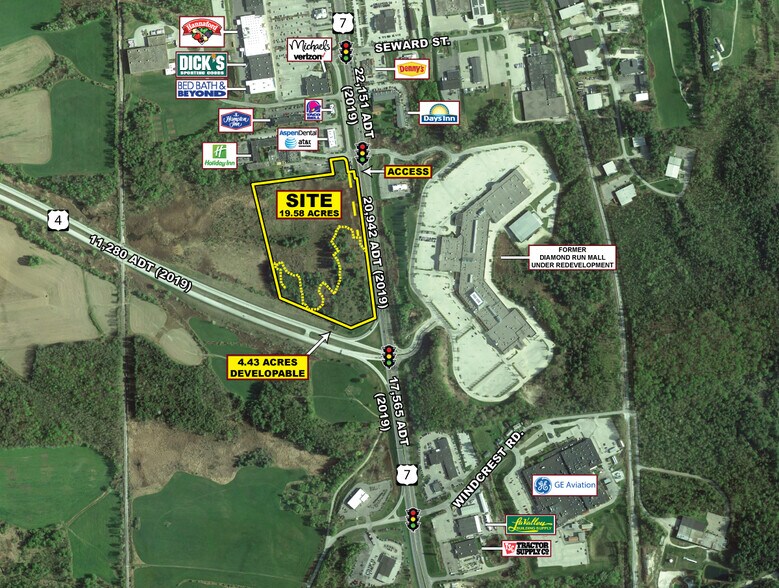 500 US Route 7, Rutland, VT à vendre - Aérien – Image 2 sur 3