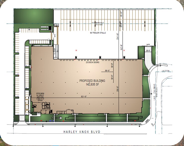 150 Harley Knox Blvd, Perris, CA à vendre - Plan de site – Image 2 sur 2