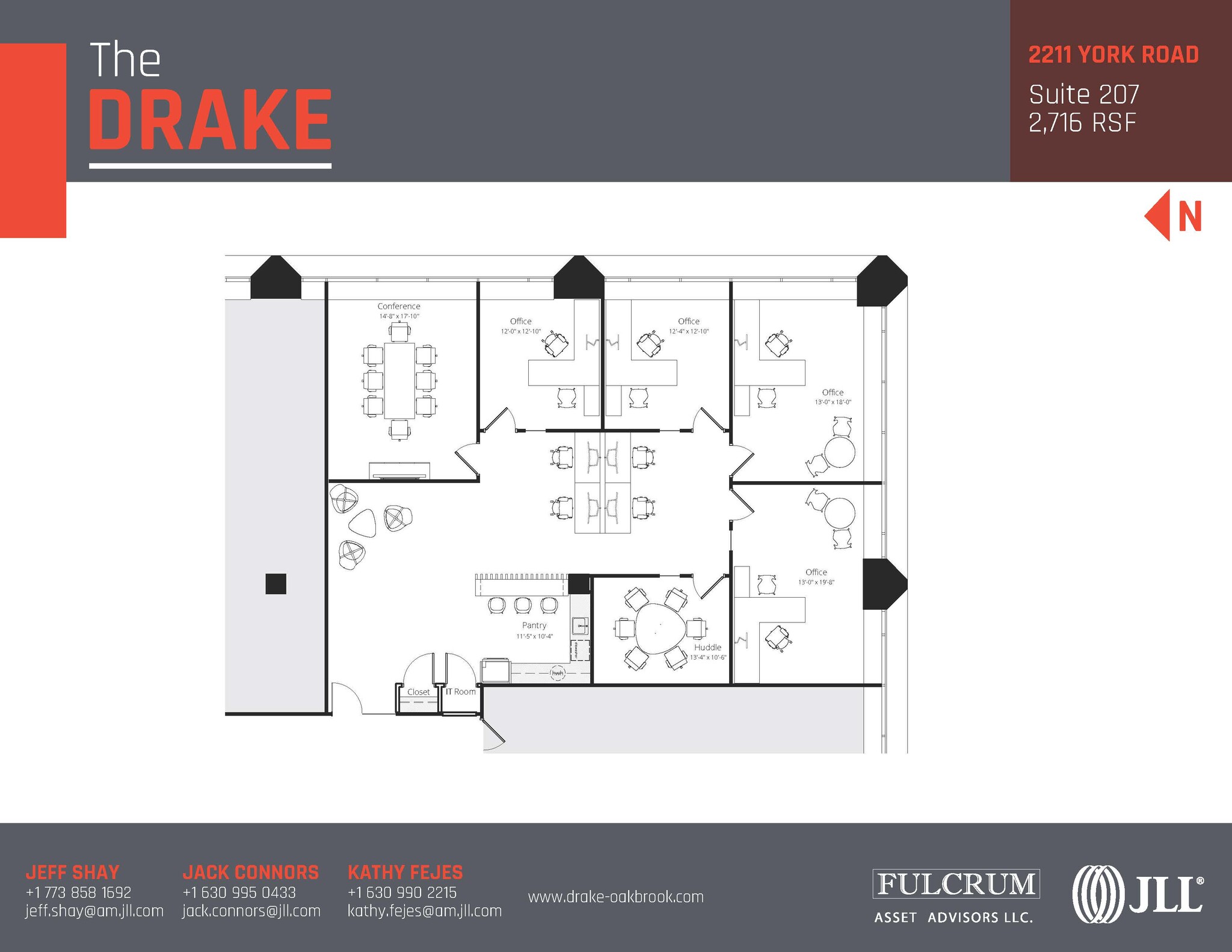 2211-2215 S York Rd, Oak Brook, IL à louer Plan d’étage– Image 1 sur 1