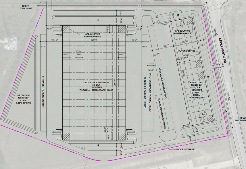 Applewhite Rd, San Antonio, TX à louer - Plan de site – Image 2 sur 2