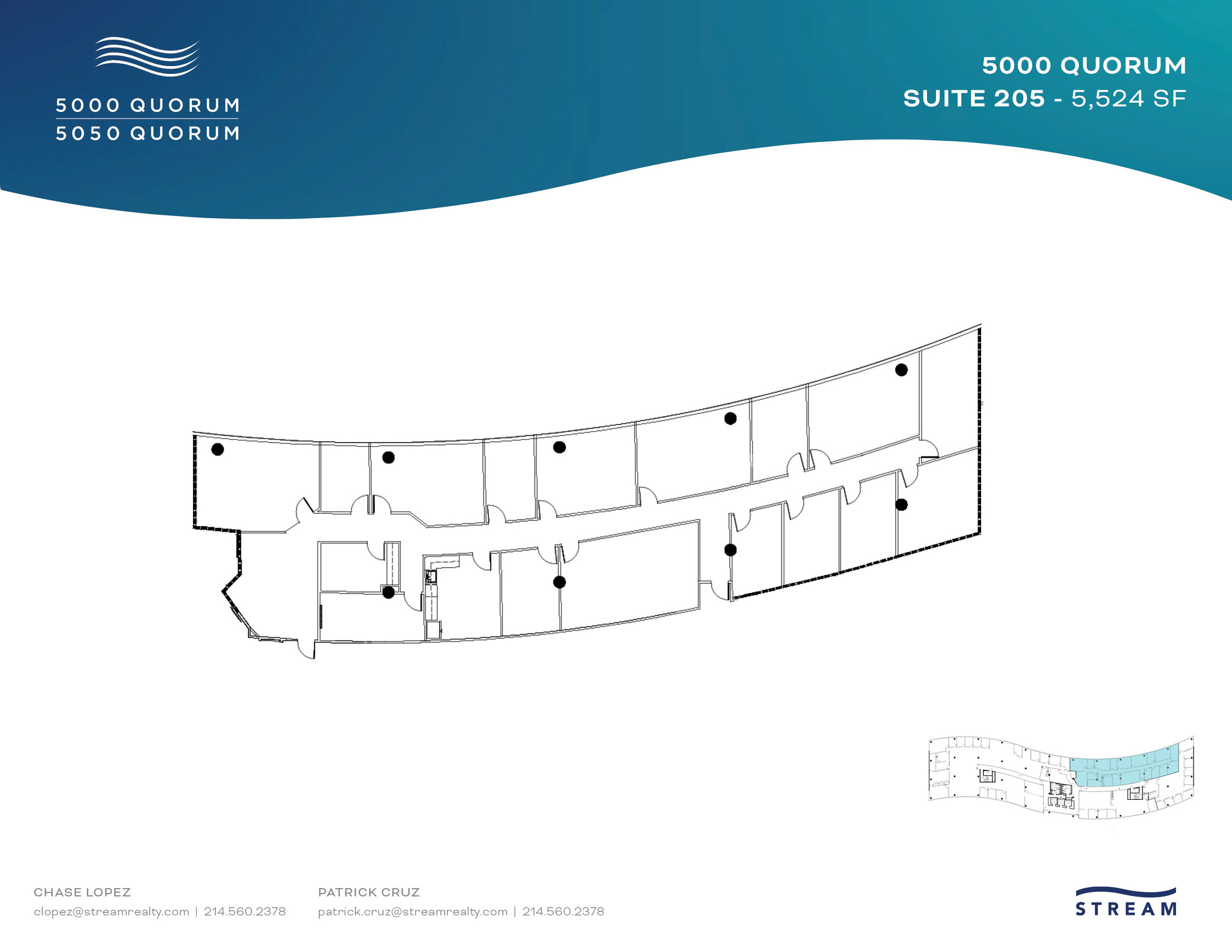 5000 Quorum Dr, Dallas, TX à louer Plan d’étage– Image 1 sur 1