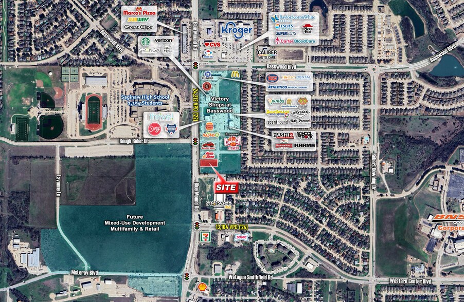 6836 Blue Mound Rd, Fort Worth, TX à vendre - Carte Goad – Image 2 sur 4