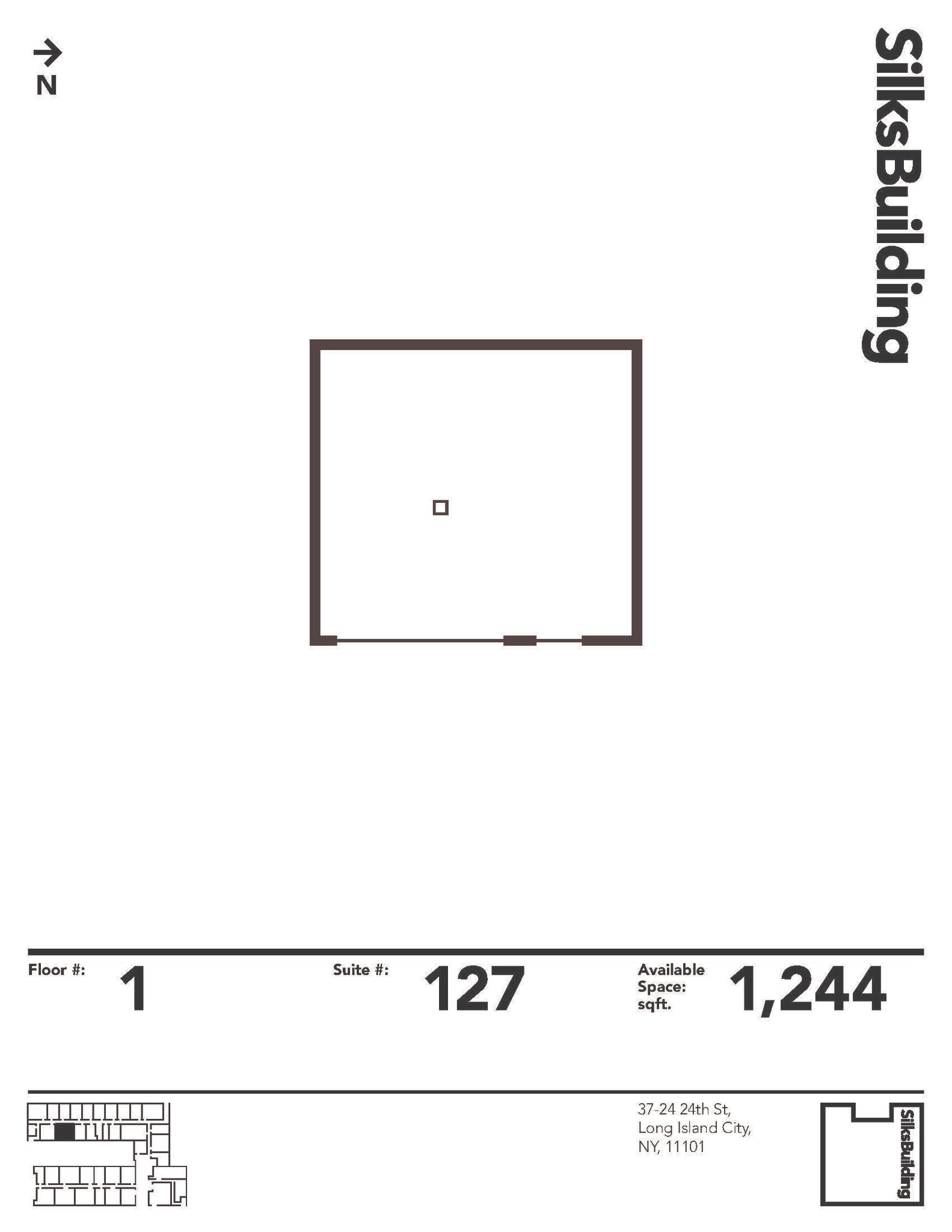 37-24 24th St, Long Island City, NY à louer Plan d’étage– Image 1 sur 6