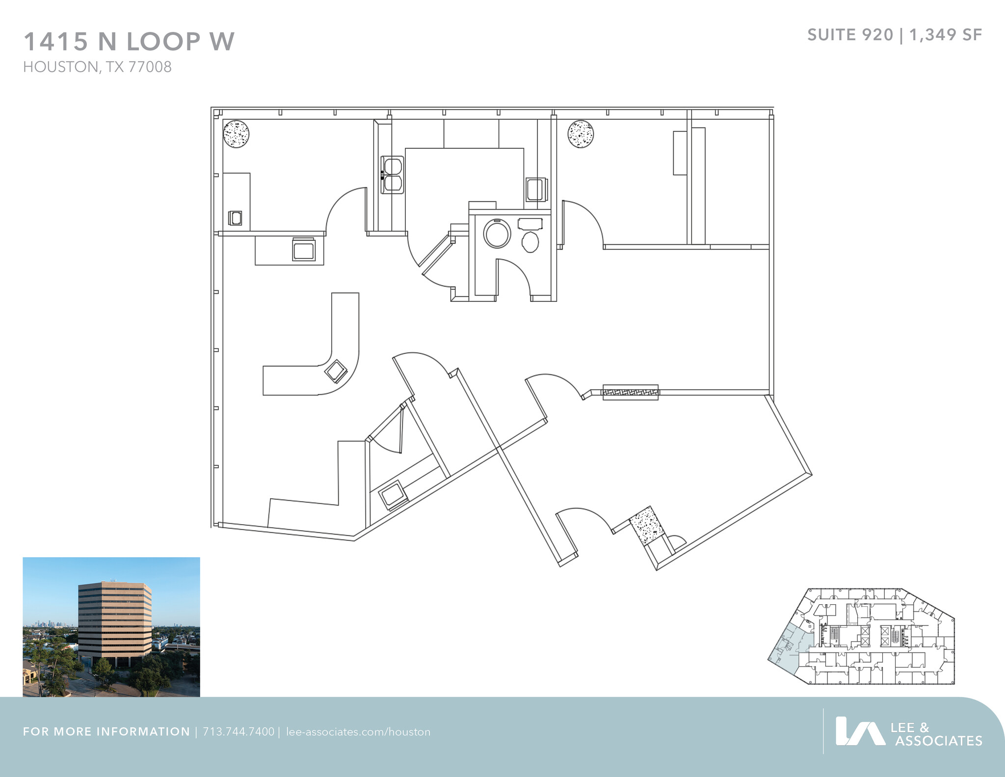 1415 North Loop W, Houston, TX à louer Plan d’étage– Image 1 sur 1