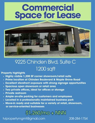 Plus de détails pour 9225 W Chinden Blvd, Boise, ID - Bureau/Local commercial à louer