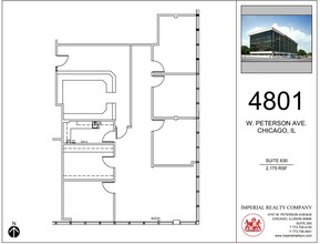 4801 W Peterson Ave, Chicago, IL à louer Plan d’étage– Image 1 sur 6