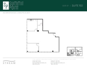 9140 Arrowpoint Blvd, Charlotte, NC à louer Plan d’étage– Image 1 sur 2