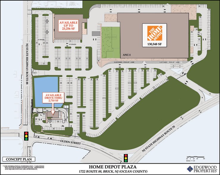 1722 Route 88, Brick, NJ à louer - Plan de site – Image 1 sur 1