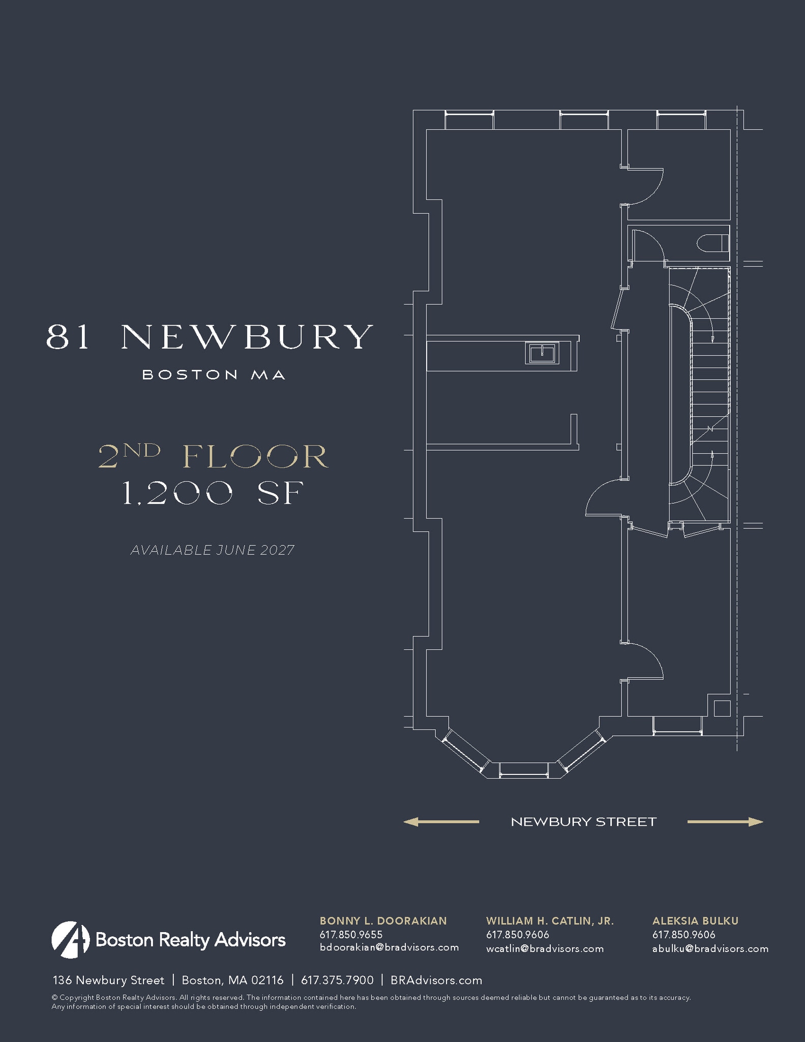81 Newbury St, Boston, MA à louer Plan d’étage– Image 1 sur 1