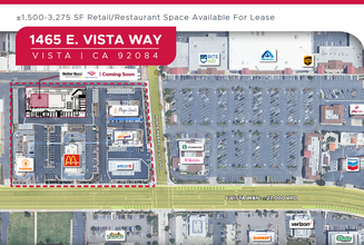 1465 E Vista Way, Vista, CA - VUE AÉRIENNE  vue de carte