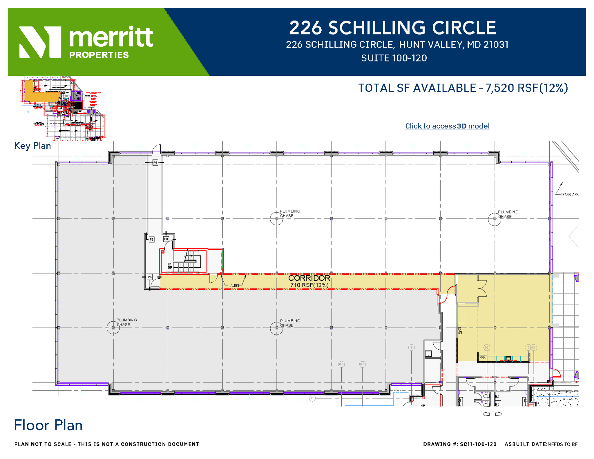 215 Schilling Cir, Hunt Valley, MD à louer Plan d’étage– Image 1 sur 2