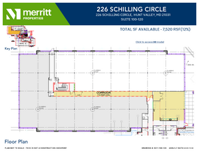 215 Schilling Cir, Hunt Valley, MD à louer Plan d’étage– Image 1 sur 2