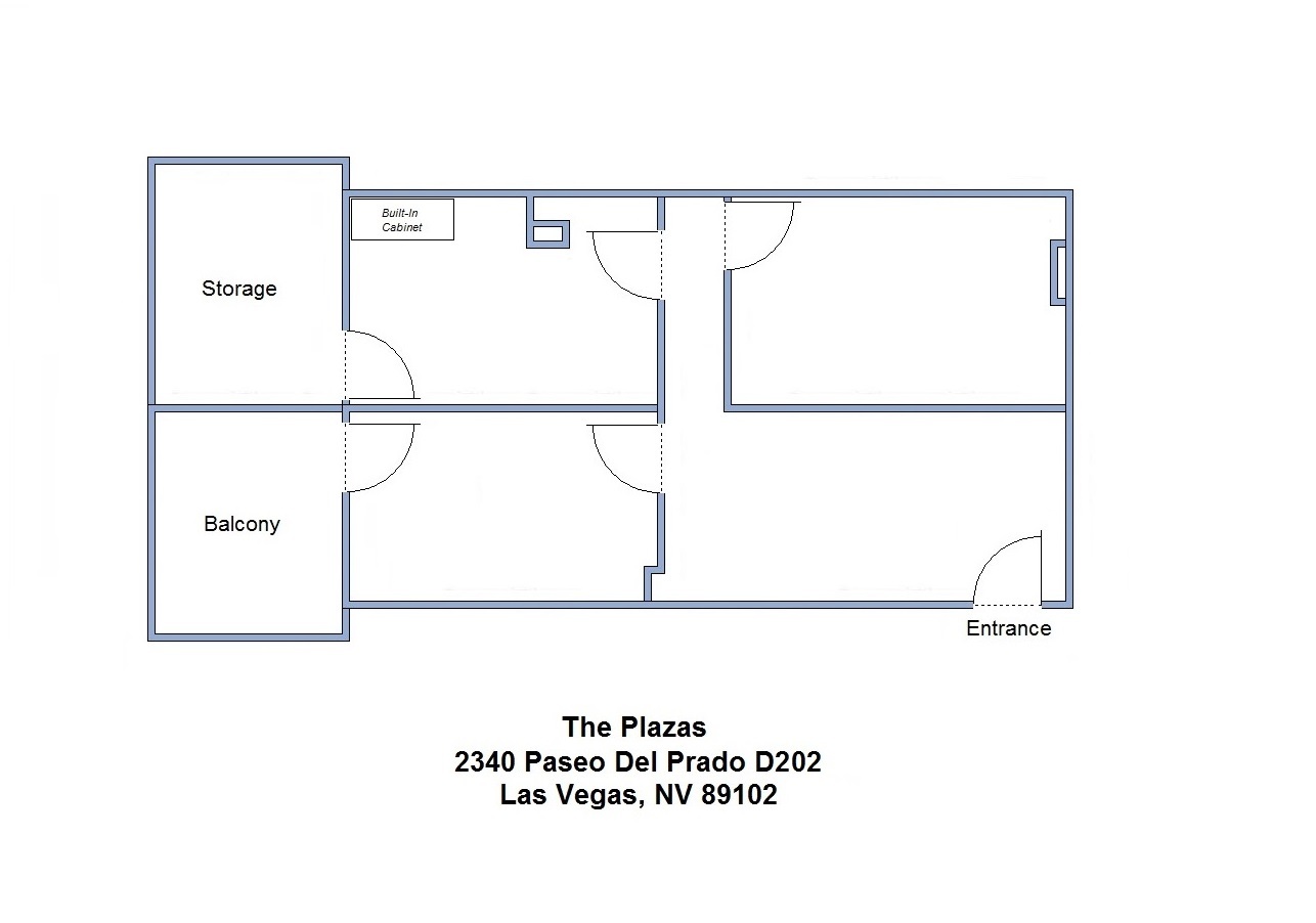 2310 Paseo Del Prado, Las Vegas, NV à louer Plan d’étage– Image 1 sur 1