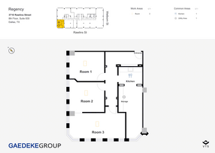 3710 Rawlins St, Dallas, TX à louer Plan d’étage– Image 1 sur 9