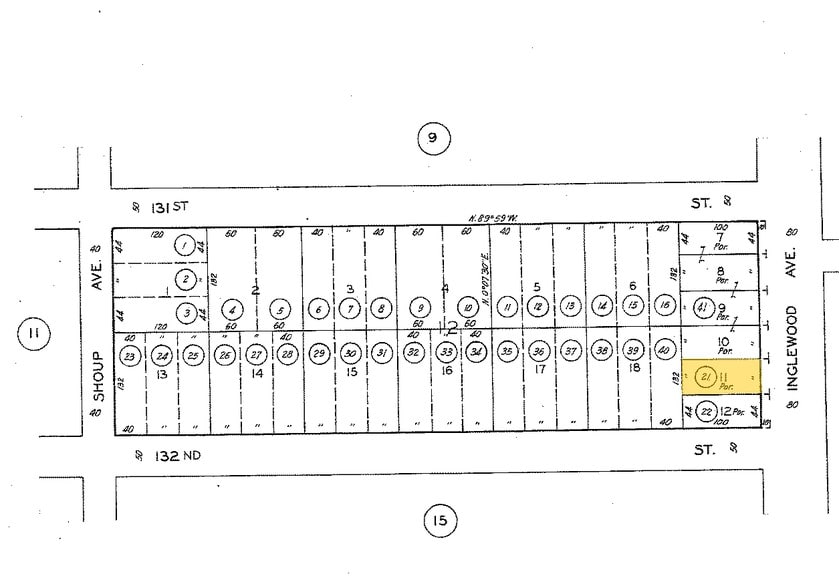 13119 Inglewood Ave, Hawthorne, CA à vendre - Plan cadastral – Image 2 sur 7