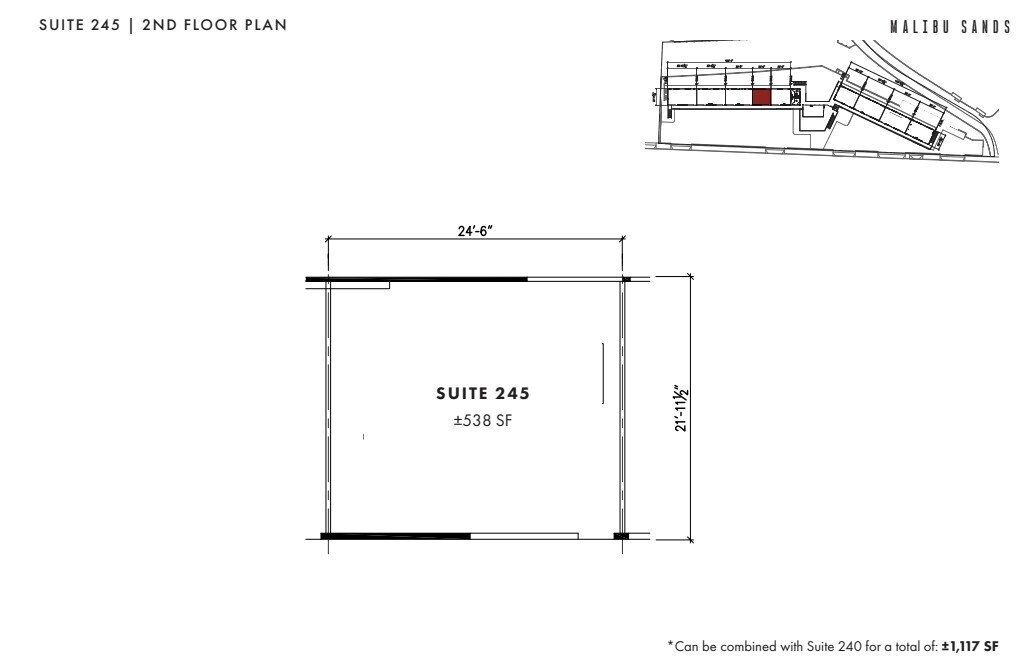 22333 Pacific Coast Hwy, Malibu, CA à louer Plan d’étage– Image 1 sur 1