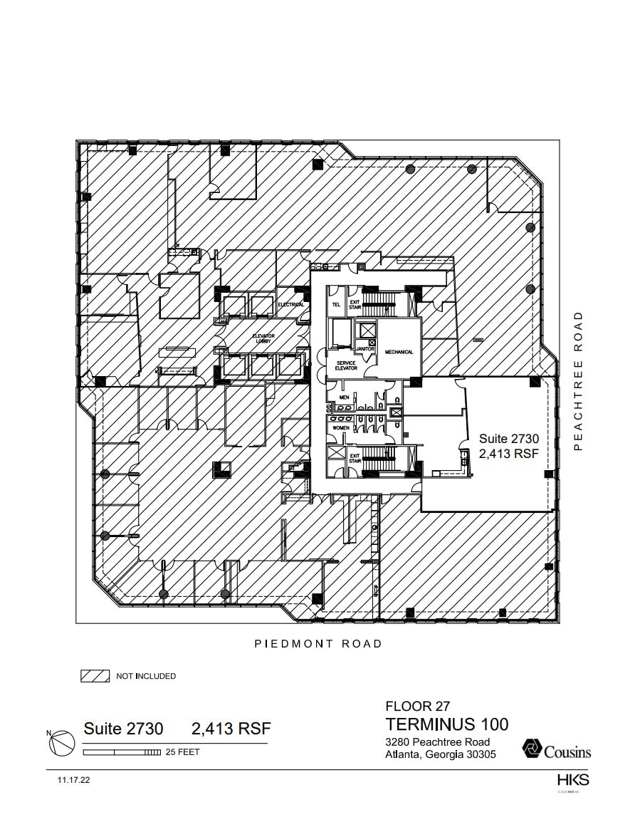 3280 Peachtree Rd, Atlanta, GA à louer Plan d’étage– Image 1 sur 1