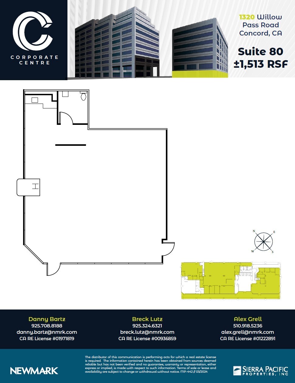 1390 Willow Pass Rd, Concord, CA à louer Plan d’étage– Image 1 sur 1