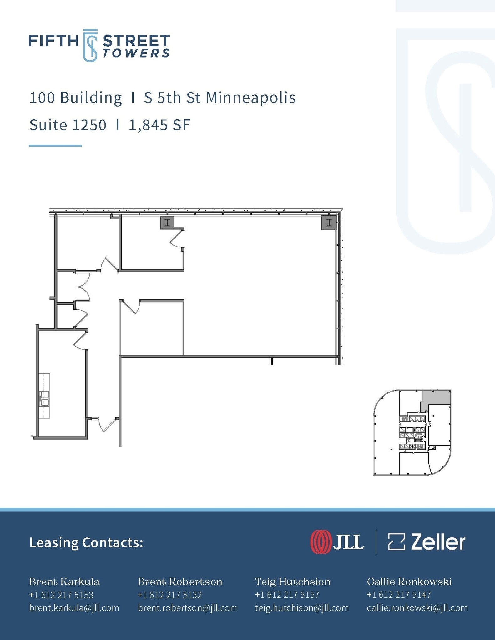 100 S 5th St, Minneapolis, MN à louer Plan d’étage– Image 1 sur 1