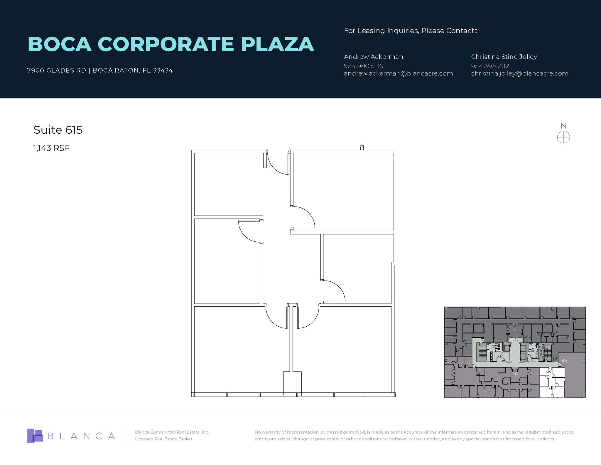 7900 Glades Rd, Boca Raton, FL à louer Plan d’étage– Image 1 sur 1