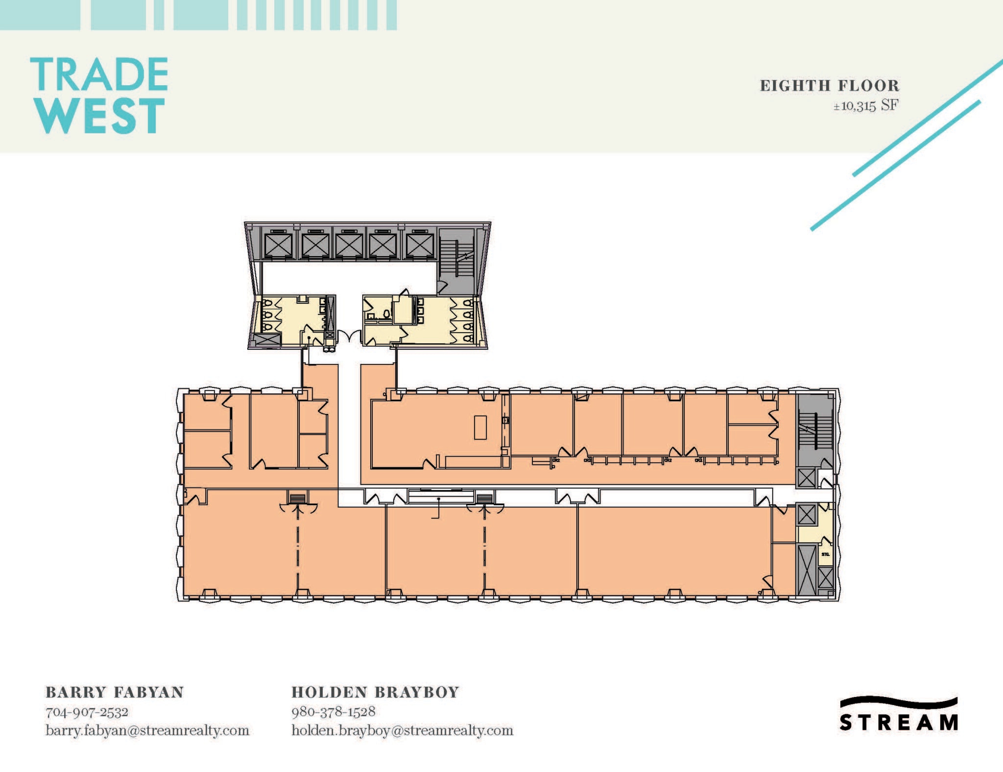 129 W Trade St, Charlotte, NC à louer Plan d’étage– Image 1 sur 1
