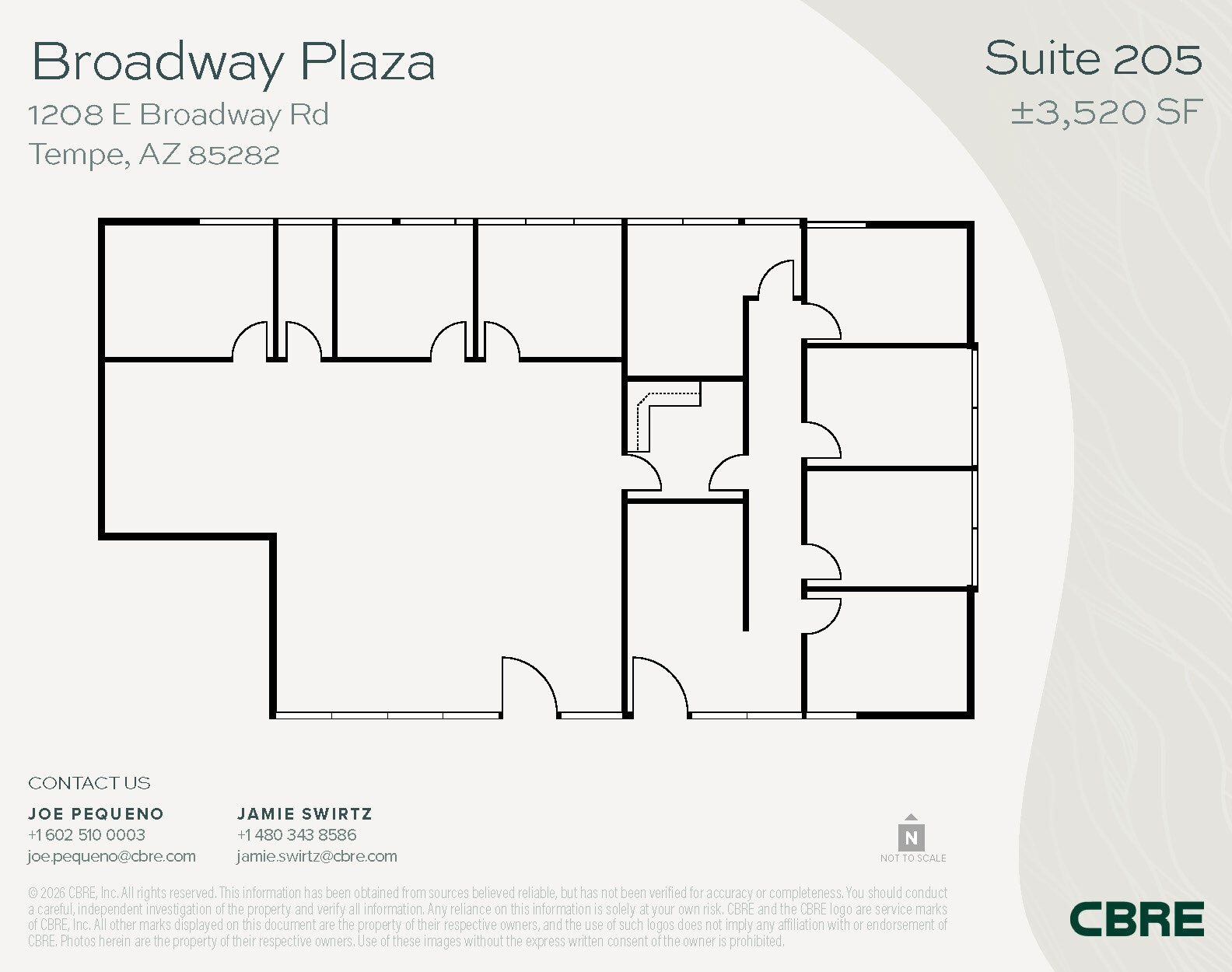 1232 E Broadway Rd, Tempe, AZ à louer Plan d’étage– Image 1 sur 1