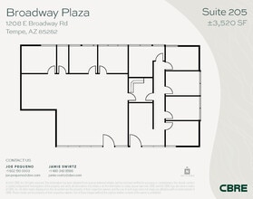 1232 E Broadway Rd, Tempe, AZ à louer Plan d’étage– Image 1 sur 1