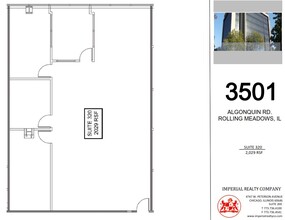 3501 Algonquin Rd, Rolling Meadows, IL à louer Plan d’étage– Image 1 sur 1