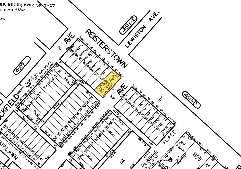 5400-5402 Reisterstown Rd, Baltimore, MD à vendre - Plan cadastral – Image 2 sur 16