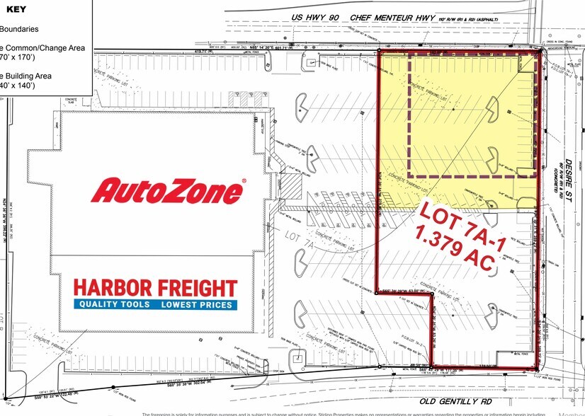 4610 Chef Menteur hwy, New Orleans, LA à louer - Plan de site – Image 2 sur 2