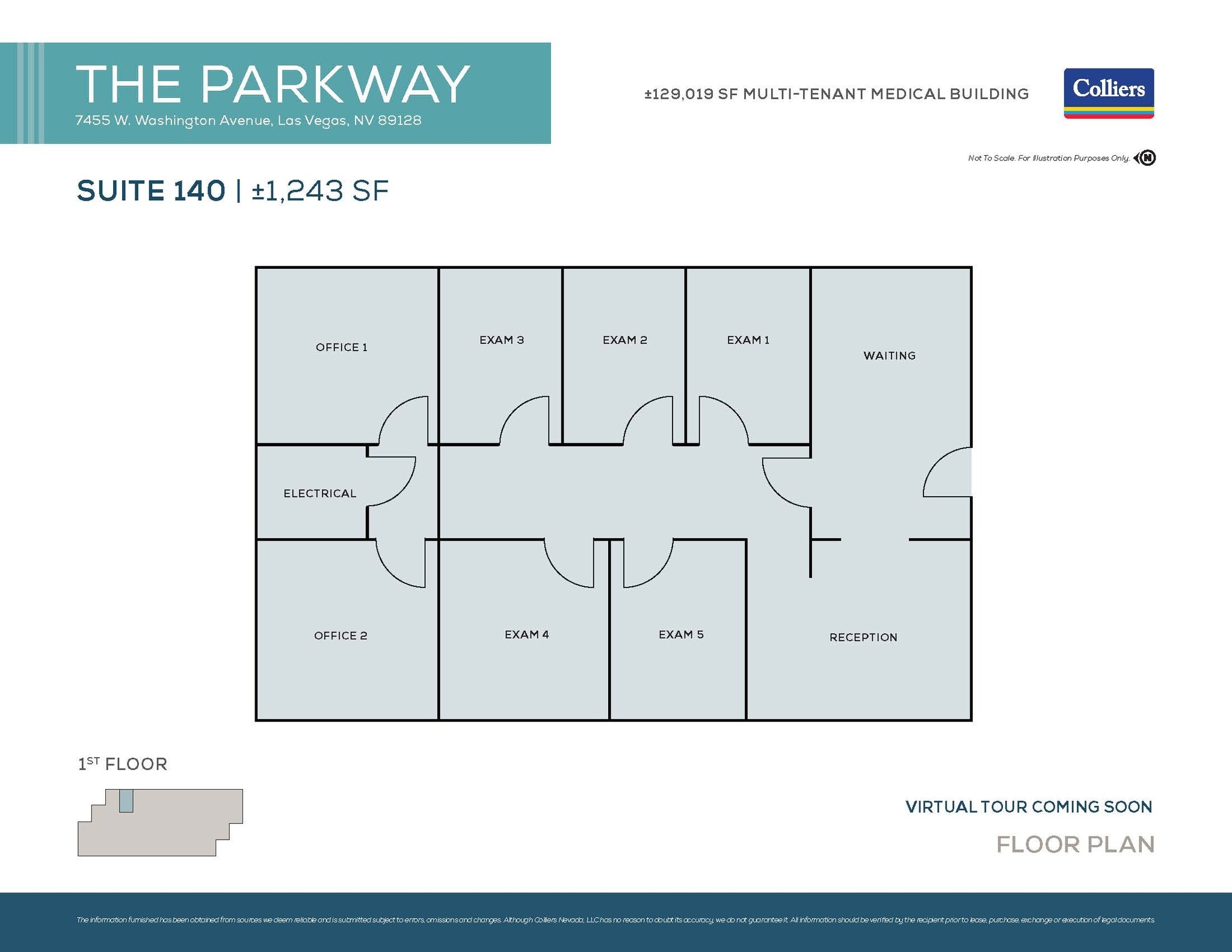 7455 W Washington Ave, Las Vegas, NV à louer Plan d’étage– Image 1 sur 1