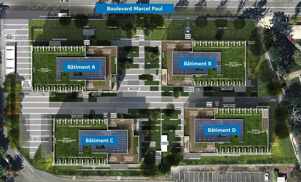Bureau dans Saint-Herblain à louer - Plan de site – Image 3 sur 5