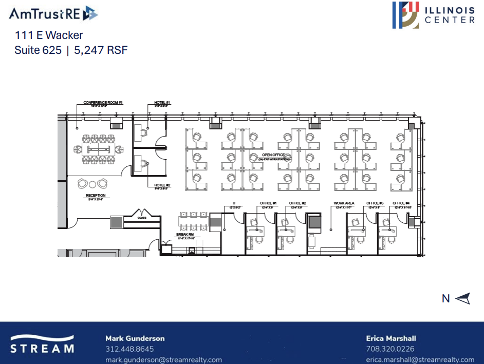 111 E Wacker Dr, Chicago, IL à louer Plan d’étage– Image 1 sur 1