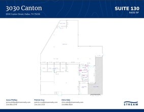 3030 Canton St, Dallas, TX à louer Plan d’étage– Image 2 sur 2