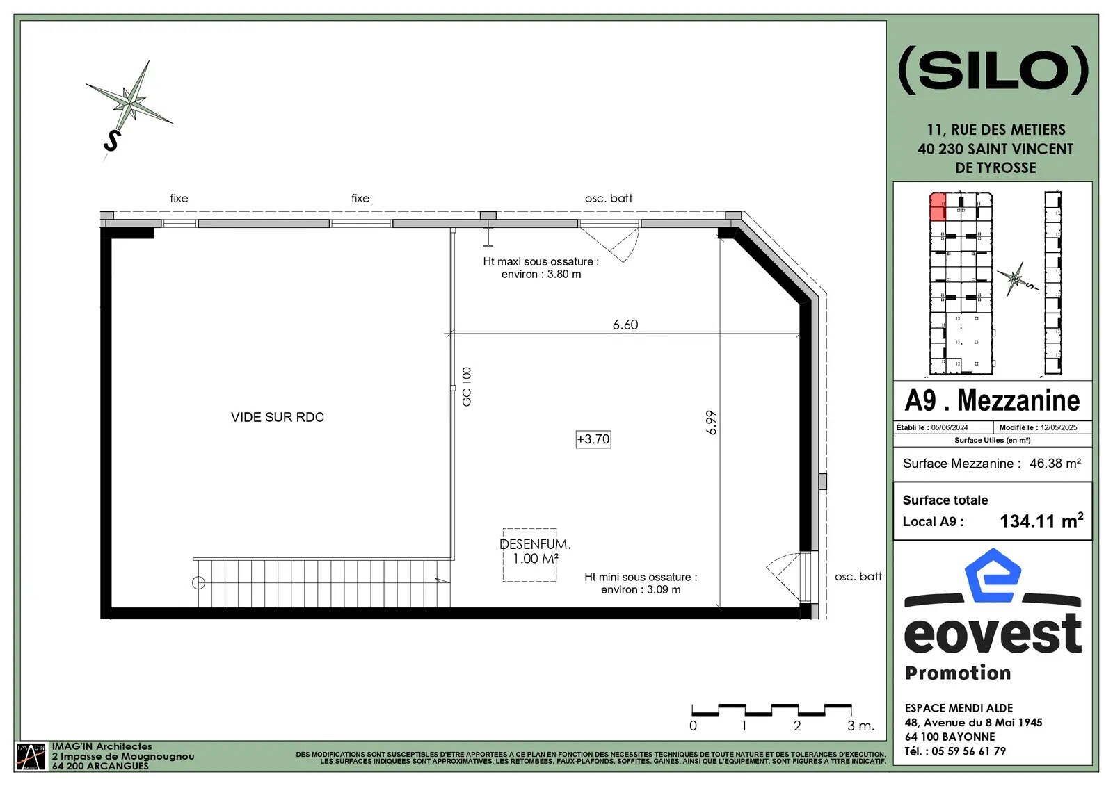 16 Rue Des Metiers, Saint-Vincent-de-Tyrosse à vendre Plan d’étage– Image 1 sur 9