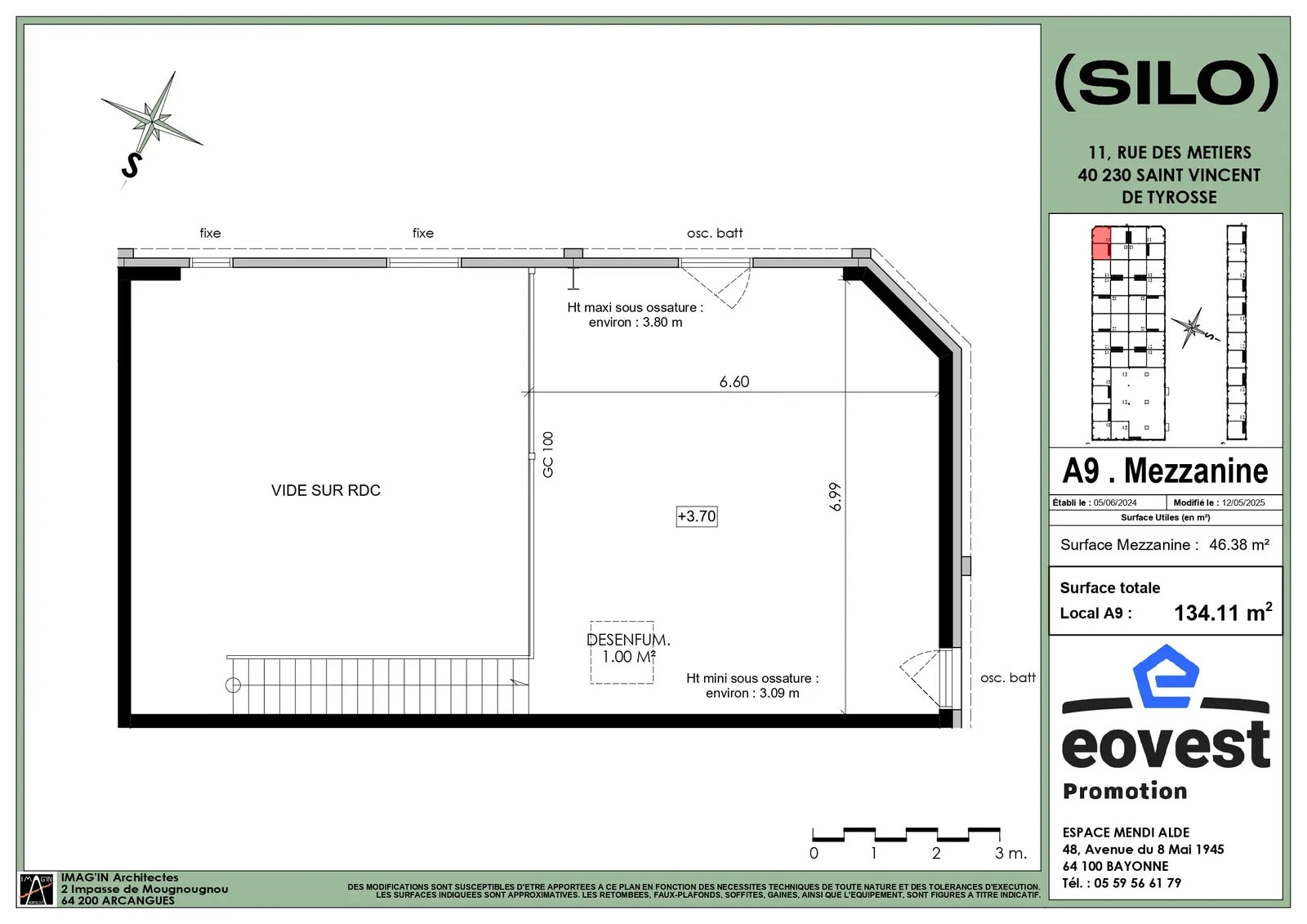 16 Rue Des Metiers, Saint-Vincent-de-Tyrosse à vendre Plan d’étage– Image 1 sur 9