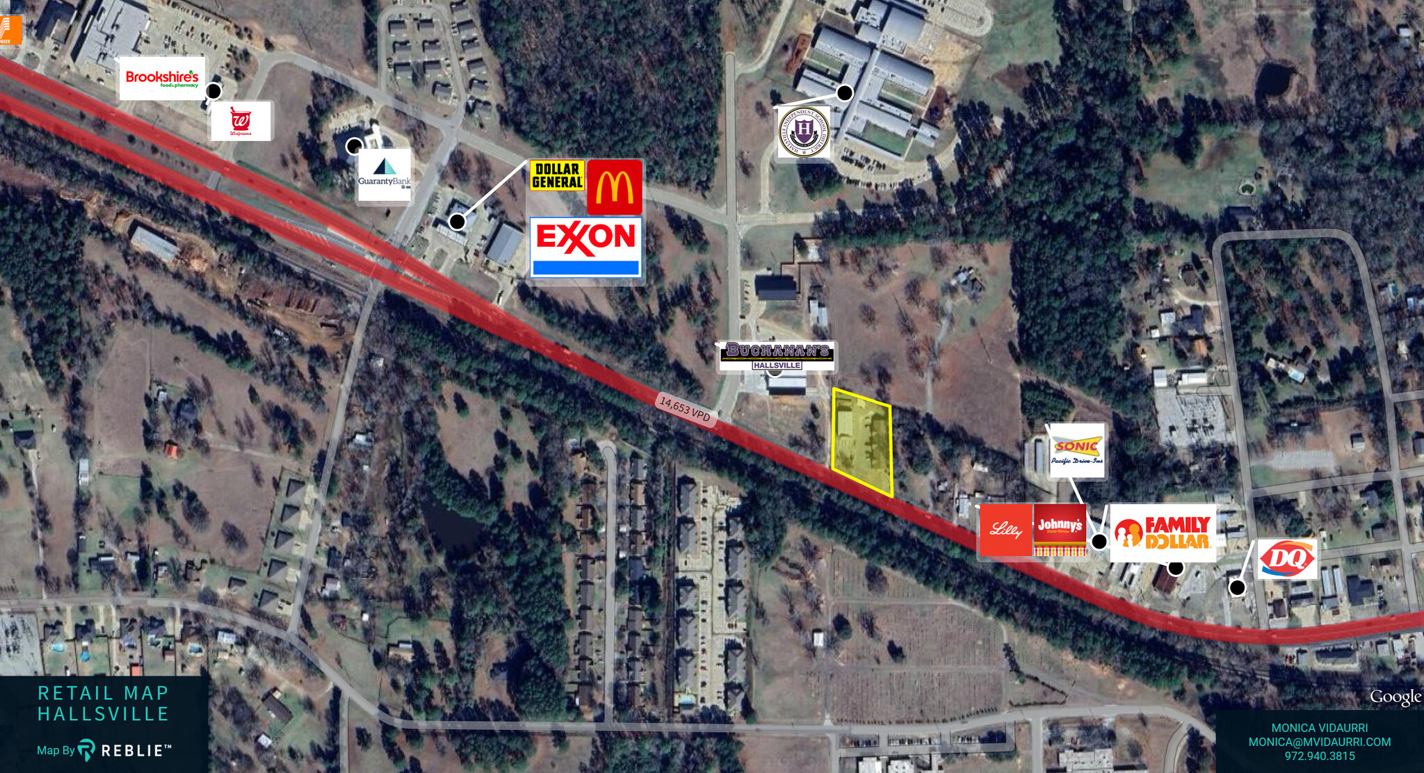 324-336 W Main St, Hallsville, TX à louer Carte– Image 1 sur 2