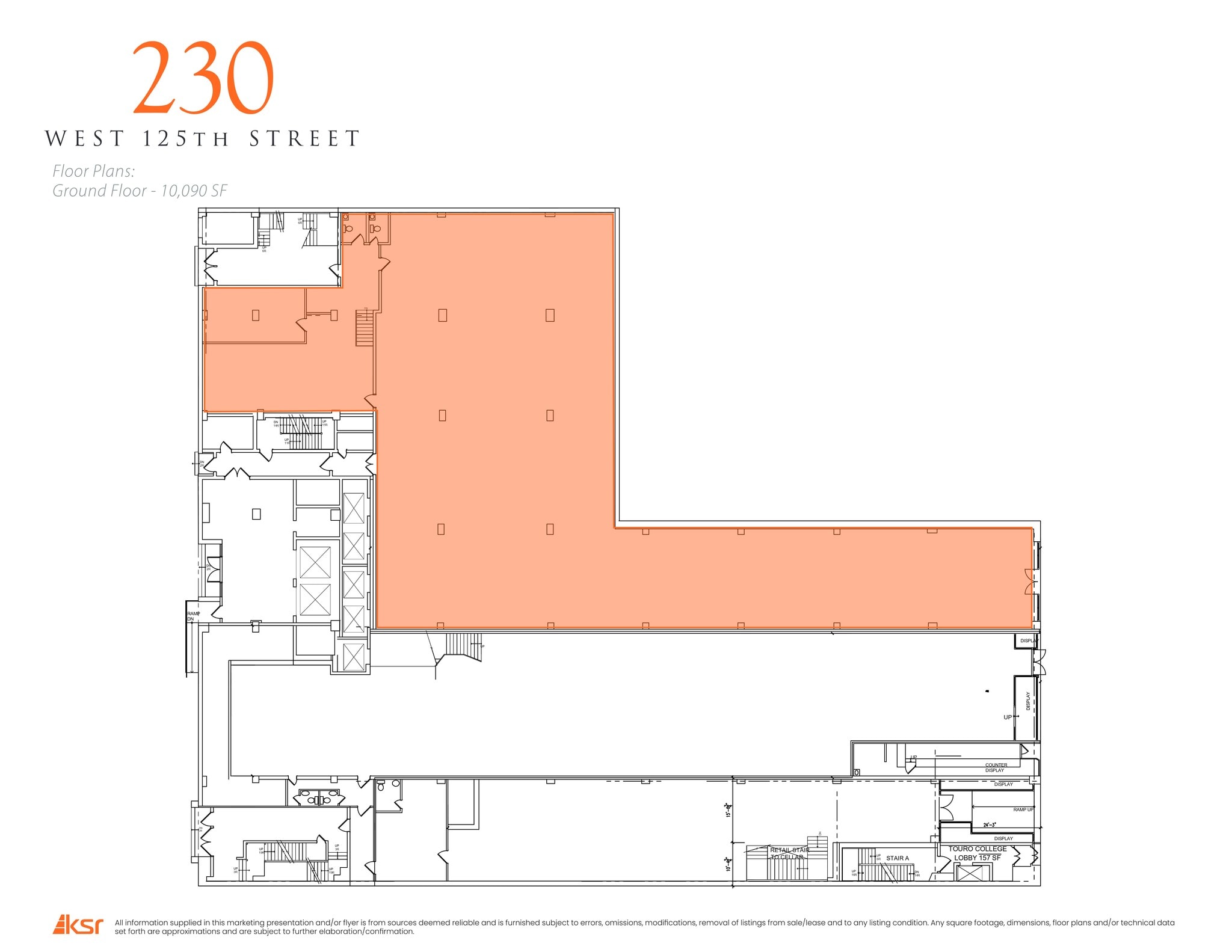 236 W 125th St, New York, NY à louer Plan de site– Image 1 sur 2