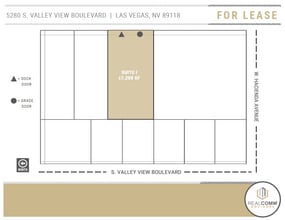 5280 S Valley View Blvd, Las Vegas, NV à louer Plan de site– Image 2 sur 4