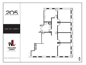 205 W Randolph St, Chicago, IL à louer Plan d’étage– Image 1 sur 10