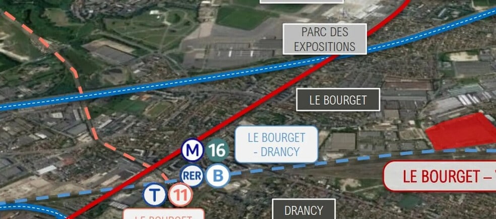 Rue Du Commandant Rolland, Le Bourget à louer - Photo de l’immeuble – Image 2 sur 5