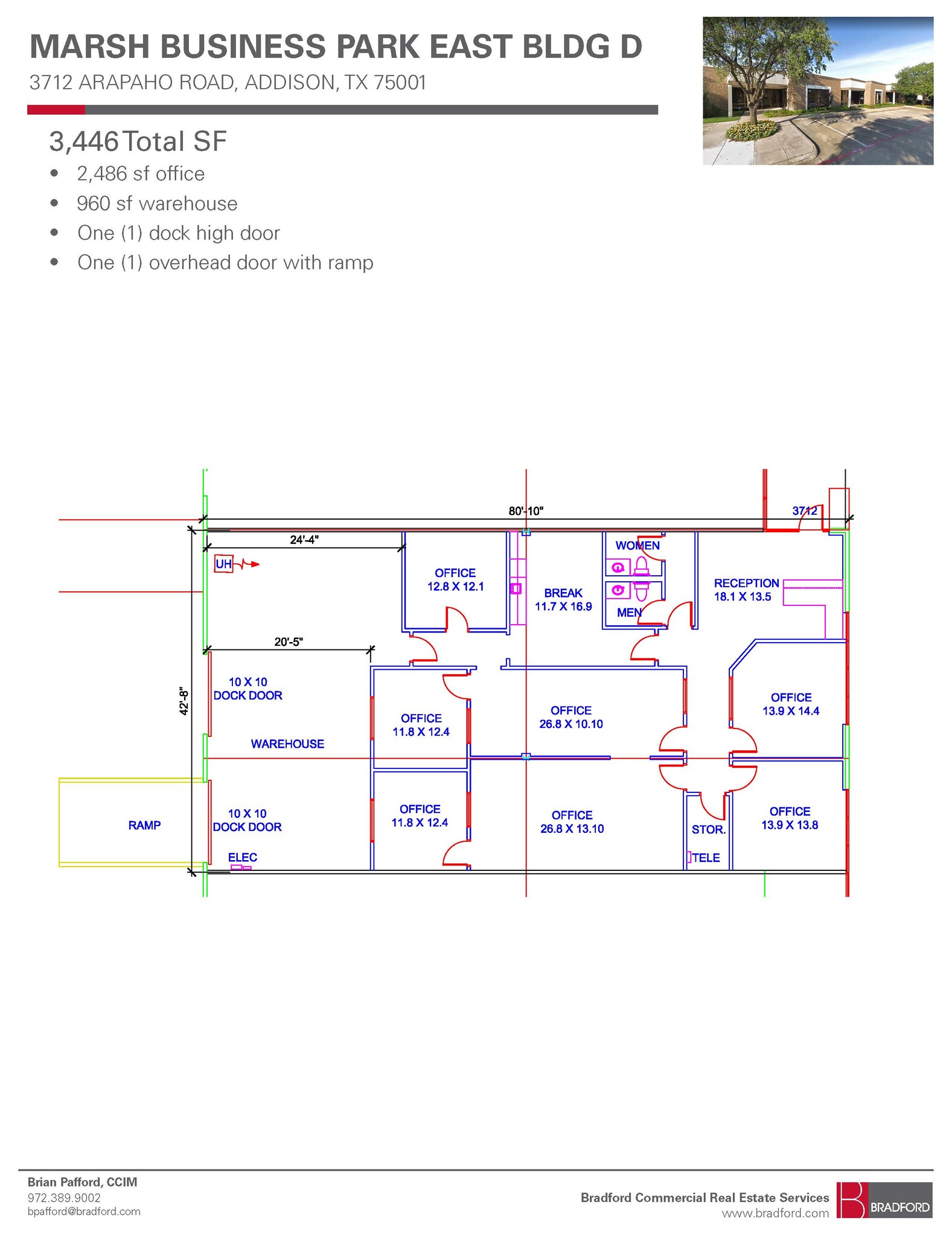 3704-3732 Arapaho Rd, Addison, TX à louer Plan d’étage– Image 1 sur 1