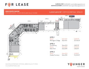 5555 Rufe Snow Dr, North Richland Hills, TX à louer Plan d’étage– Image 1 sur 2