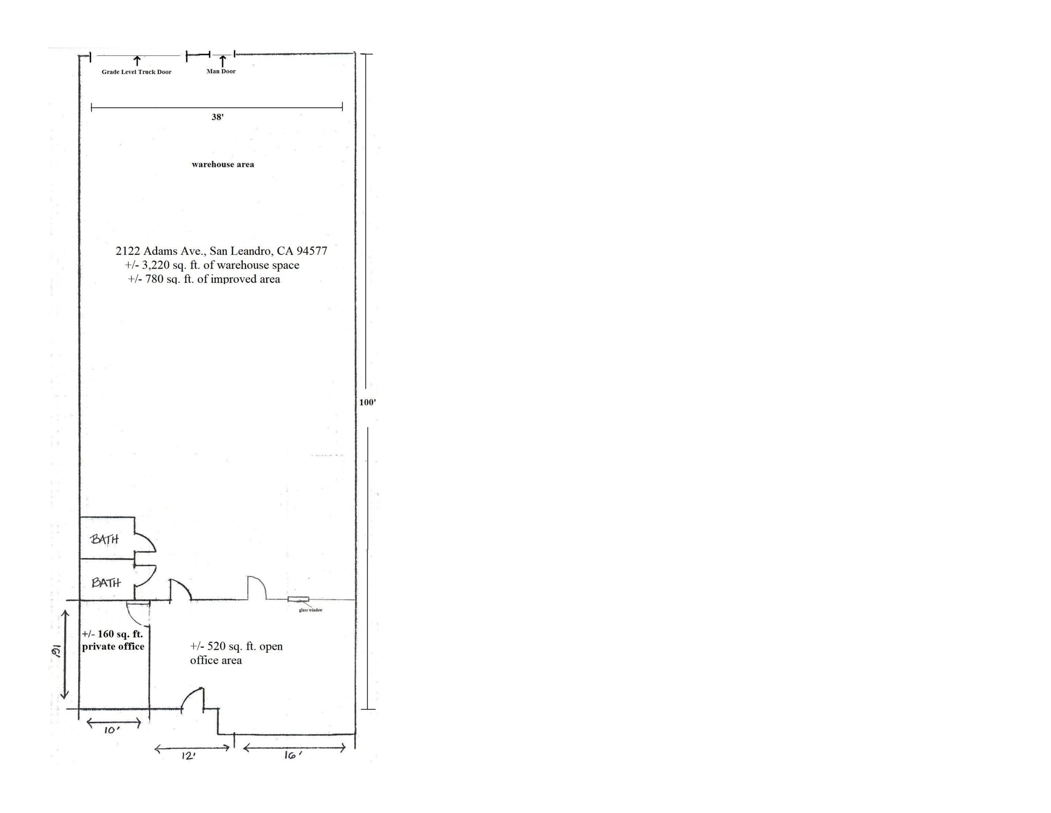 2116-2132 Adams Ave, San Leandro, CA à louer Plan de site– Image 1 sur 1